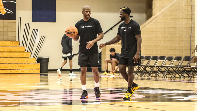 Johnny Stephene and Chris Paul