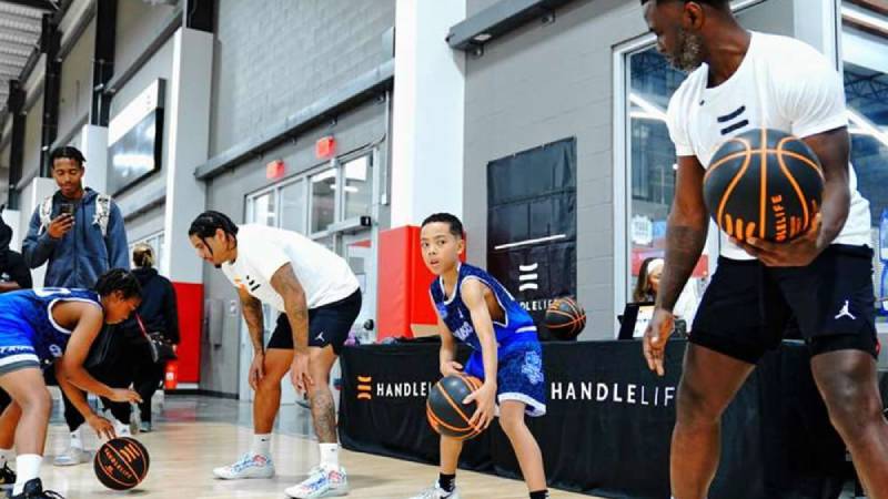 Johnny Stephene with students